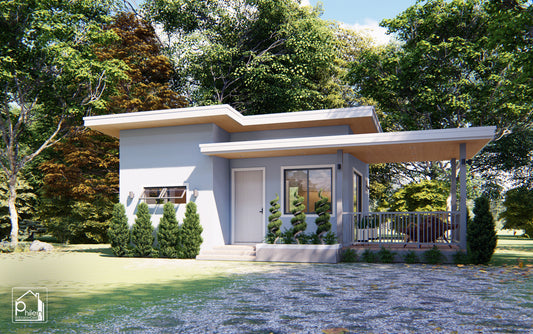 Flora Basic Kit | 6 x 6 meters Retirement House Floor Plan ( DIGITAL DOWNLOAD)