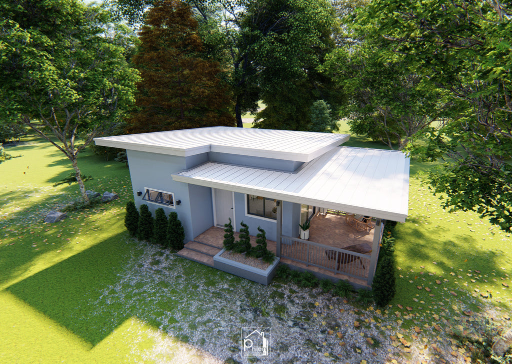 Flora Layout Kit | 6 x 6 meters Retirement House Floor Plan & Elevations ( DIGITAL DOWNLOAD)