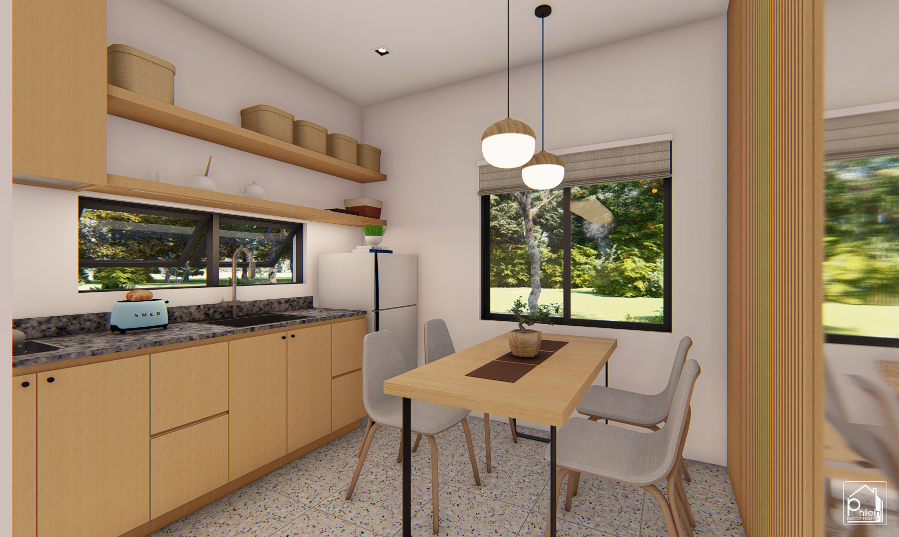 Flora Layout Kit | 6 x 6 meters Retirement House Floor Plan & Elevations ( DIGITAL DOWNLOAD)