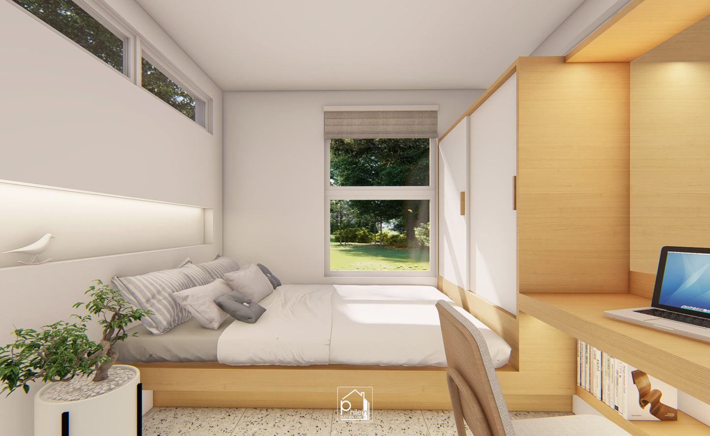 Lyra 2.0 Basic Kit | 36sqm Two Bedroom Modern Small House Floor Plan (Digital Download)