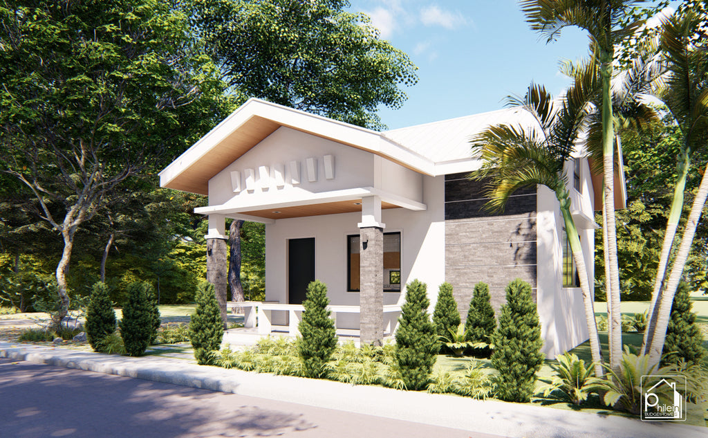 Pansy Basic Kit | 5x7 meters Small House with One Bedroom Floor Plan (Digital Download)