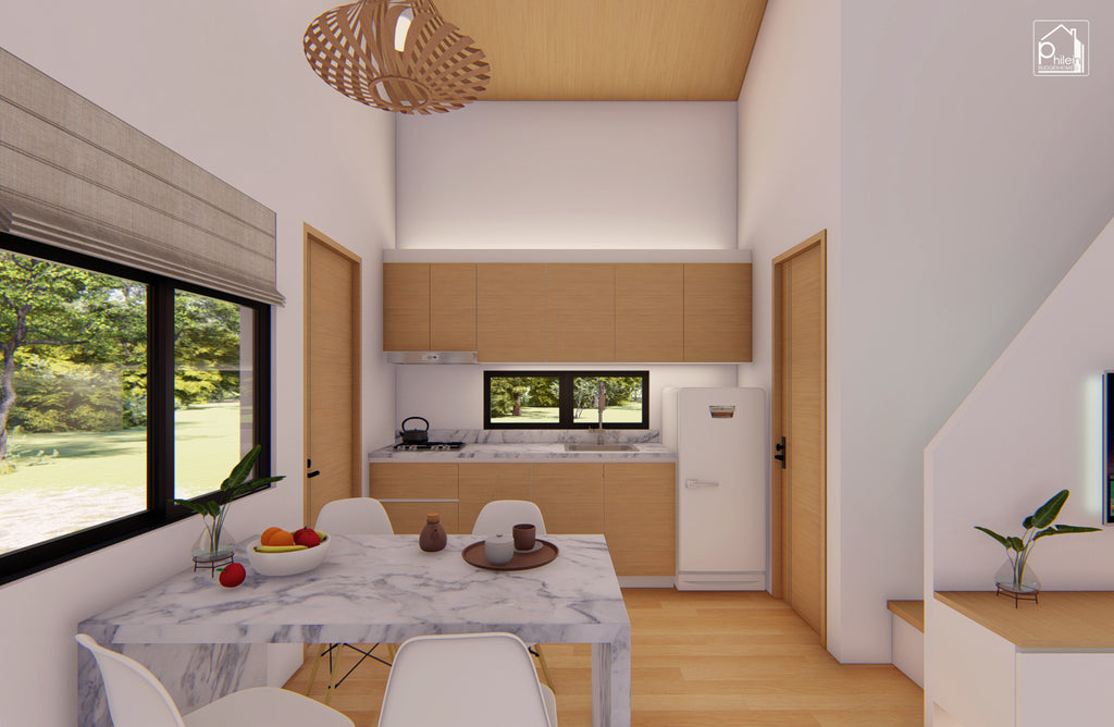 Pansy Basic Kit | 5x7 meters Small House with One Bedroom Floor Plan (Digital Download)