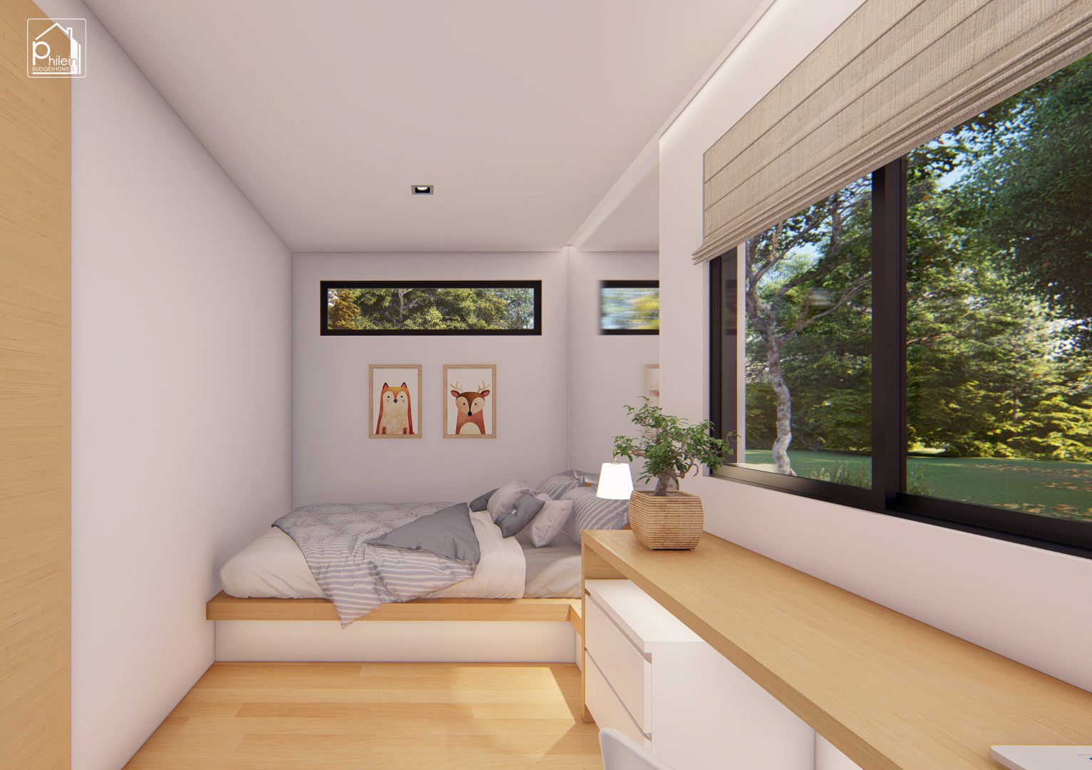 Pansy Basic Kit | 5x7 meters Small House with One Bedroom Floor Plan (Digital Download)