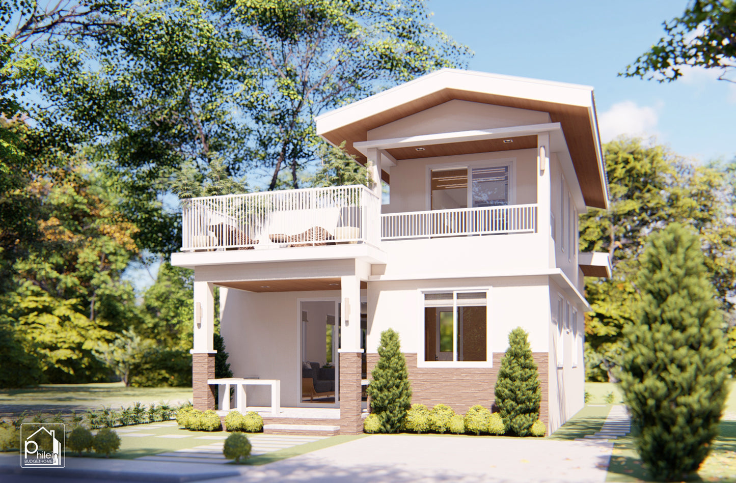 Nerine Layout Kit | 78sqm Modern Two-Story Small House Floor Plan & Elevations (Digital Download)