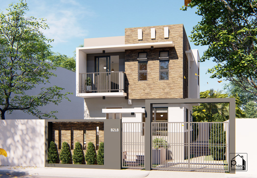 Datura Layout Kit | 5 x 6m Two Bedroom Small House Floor Plan & Elevations (DIGITAL DOWNLOAD)