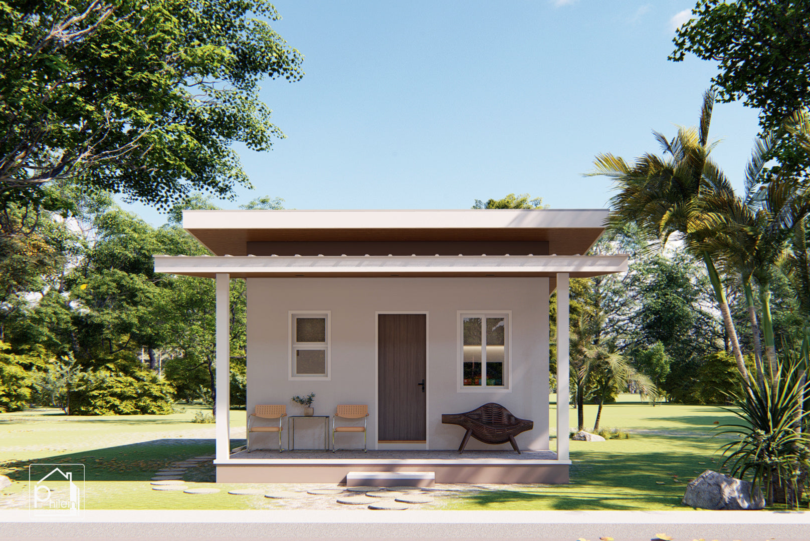 Zinnia Basic Kit | 30 sqm Simple One Bedroom Modern House Floor Plan (Digital Download)