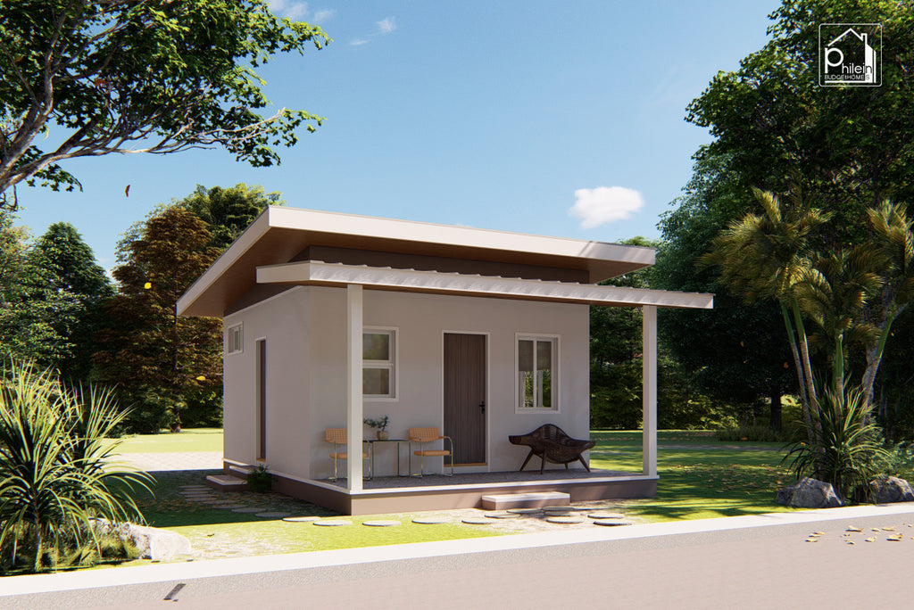 Zinnia Layout Kit | 30 sqm Simple One Bedroom Modern House Floor Plan & Elevations (Digital Download)