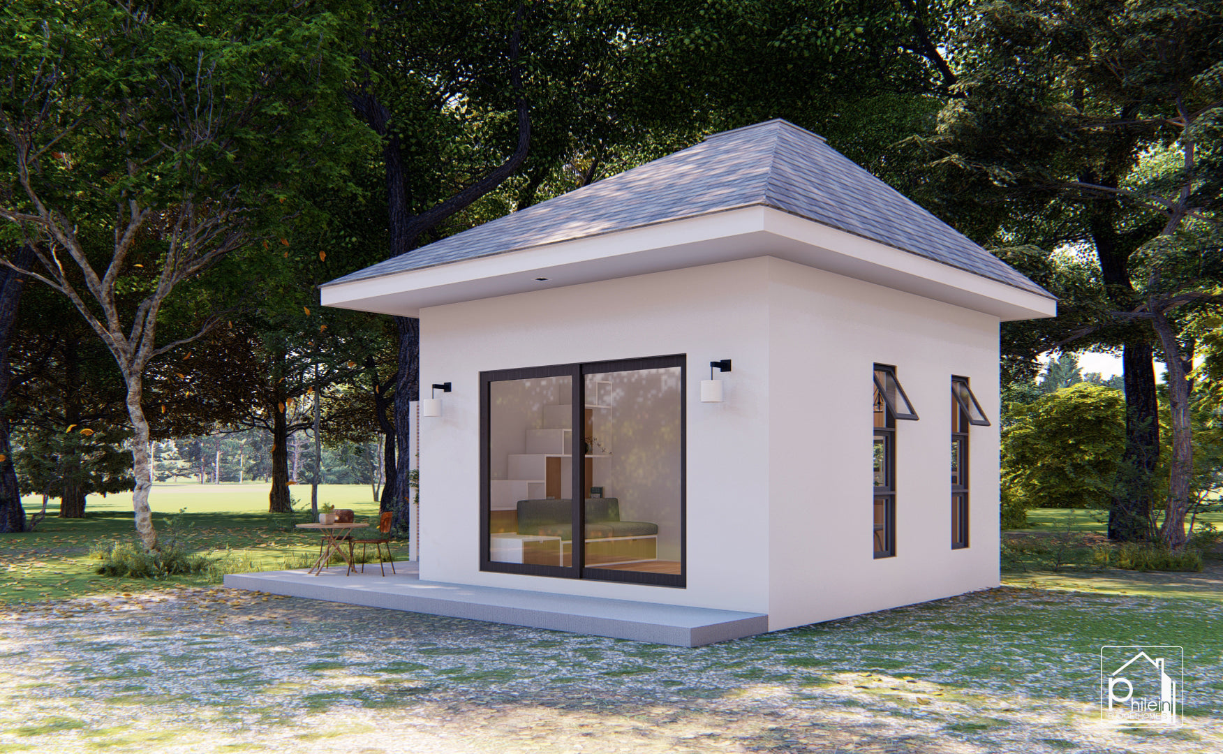 Gerbera Basic Kit | 4 x 5 meters Modern Cabin Floor Plan (DIGITAL DOWNLOAD)