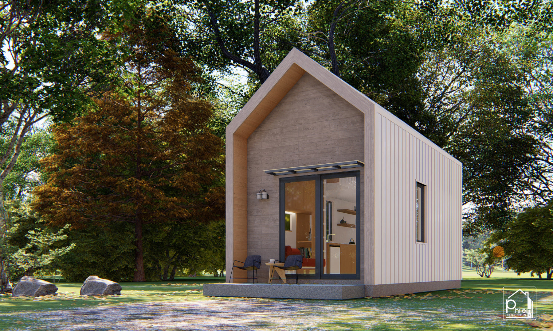Magnolia Basic Kit | 30sqm Simple Tiny House with Loft Floor Plan (Digital Download)