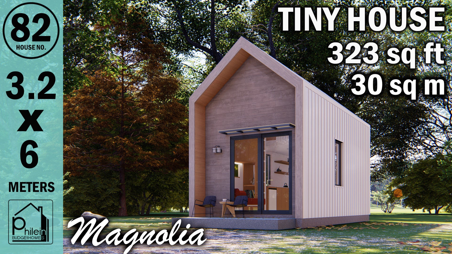 Magnolia Basic Kit | 30sqm Simple Tiny House with Loft Floor Plan (Digital Download)