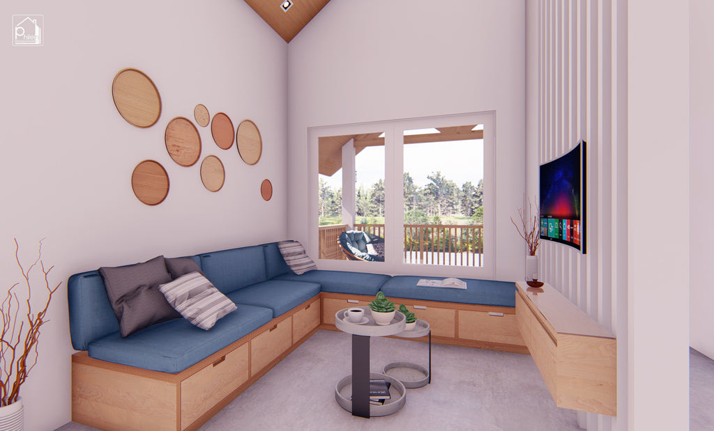 Periwinkle Layout Kit | 50sqm Charming Minimalist Small House Design Floor Plan & Elevations (Digital Download)