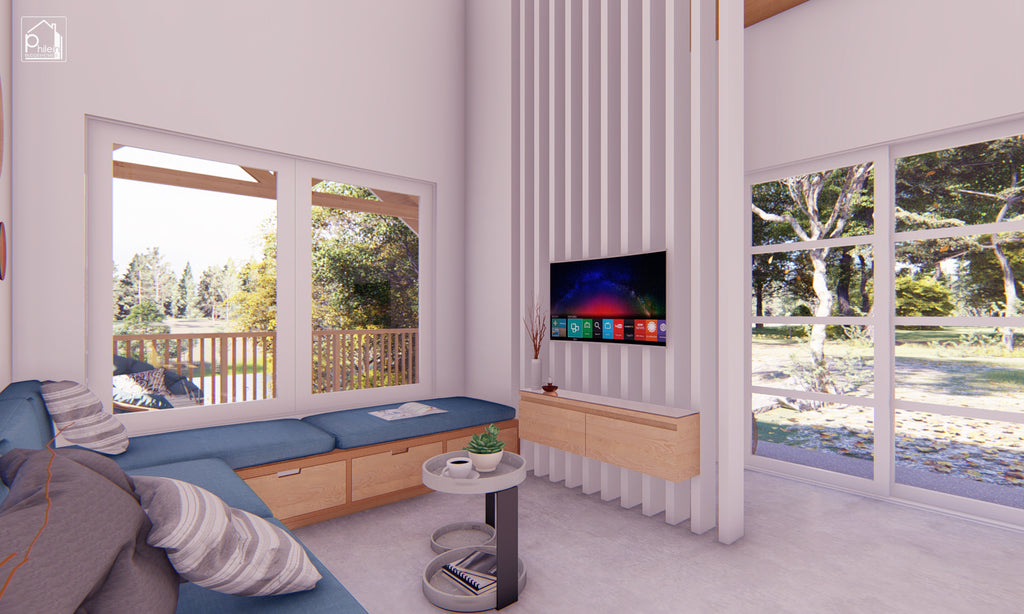 Periwinkle Layout Kit | 50sqm Charming Minimalist Small House Design Floor Plan & Elevations (Digital Download)