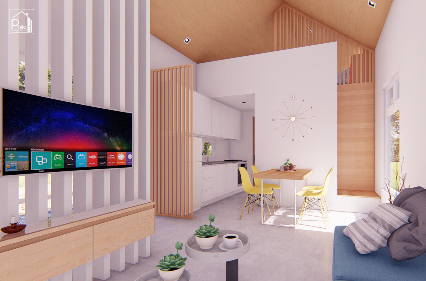 Periwinkle Basic Kit | 50sqm Charming Minimalist Small House Design Floor Plan (Digital Download)