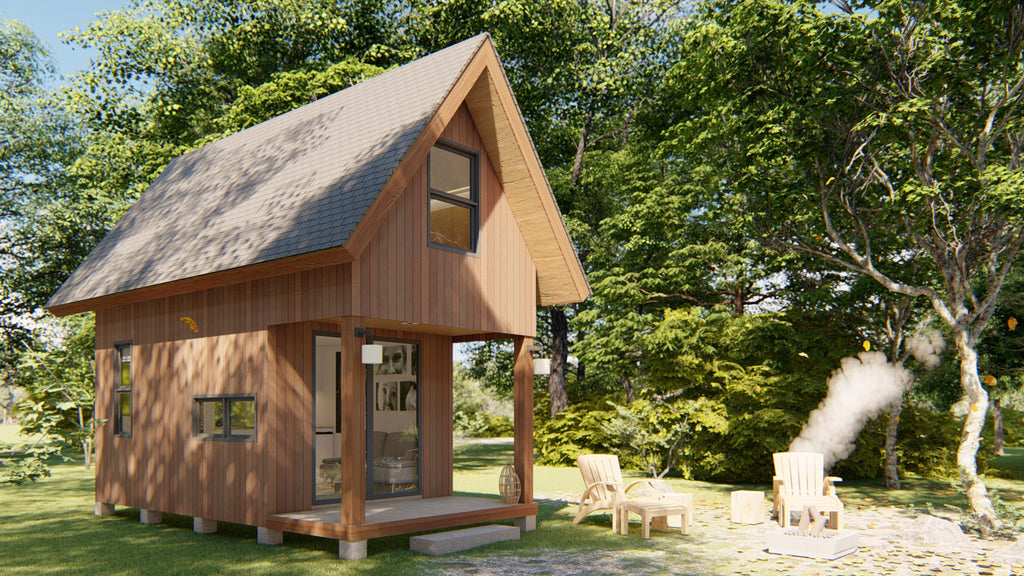 Jasper Layout Kit | 3 x 6 meters Tiny House Design with Attic, Floor Plan & Elevations (Digital Download)