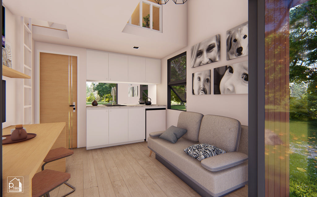 Jasper Layout Kit | 3 x 6 meters Tiny House Design with Attic, Floor Plan & Elevations (Digital Download)