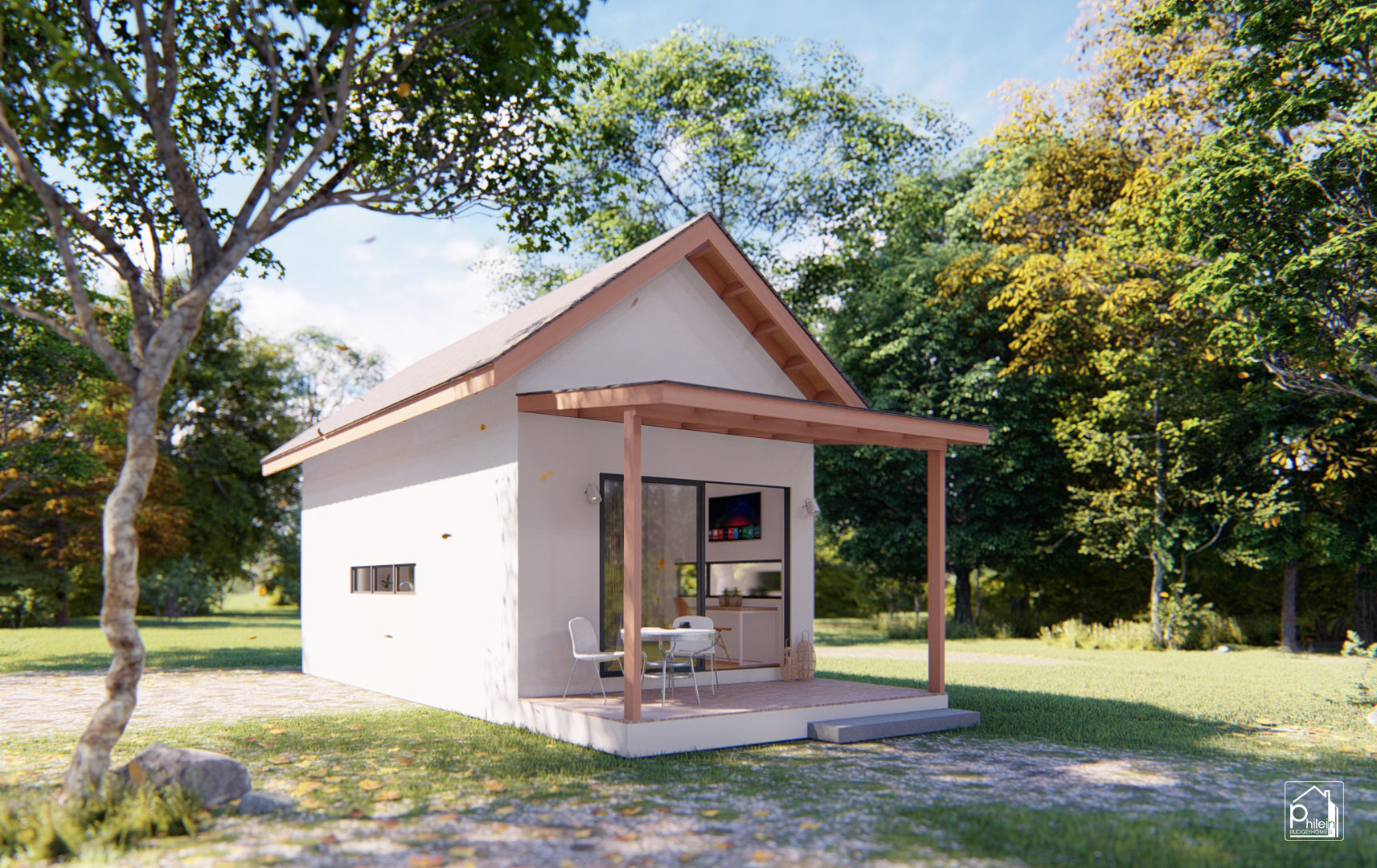 Onyx Basic Kit | 4x8 meters Two Bedroom Small House with Loft Floor Plan (Digital Download)