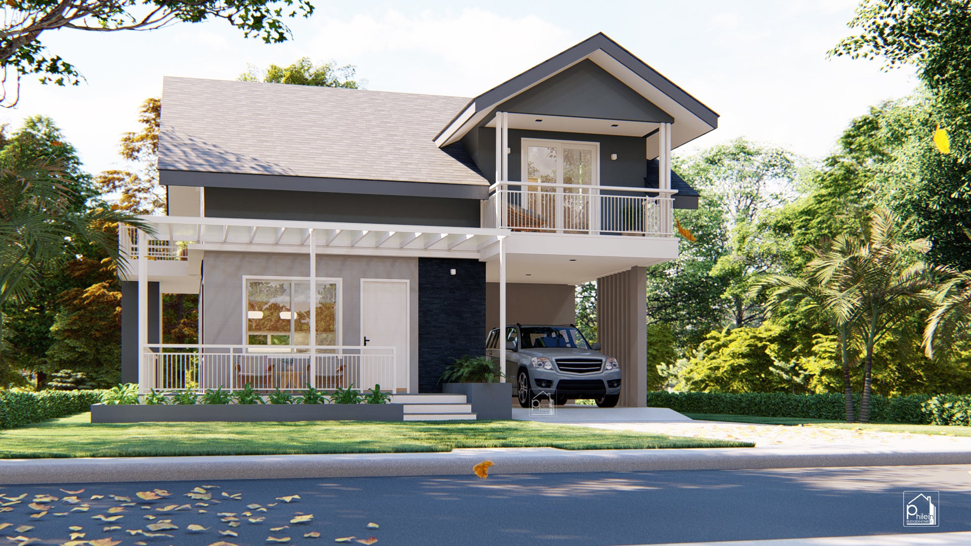 Lynx 4.0 Basic Kit | 120sqm Modern # bedroom Small House with Attic Floor Plan (Digital Download)