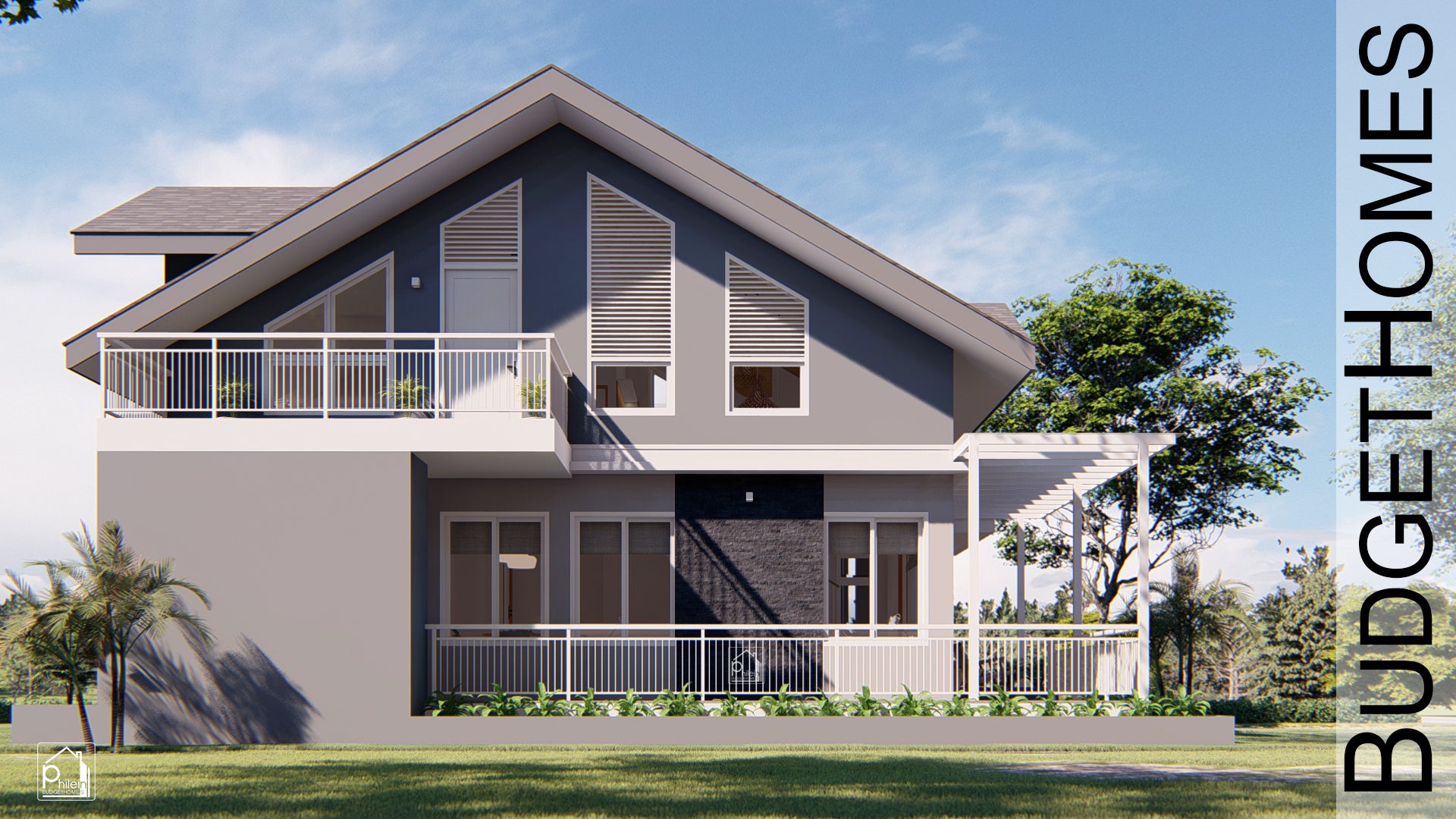 Lynx 4.0 Basic Kit | 120sqm Modern # bedroom Small House with Attic Floor Plan (Digital Download)