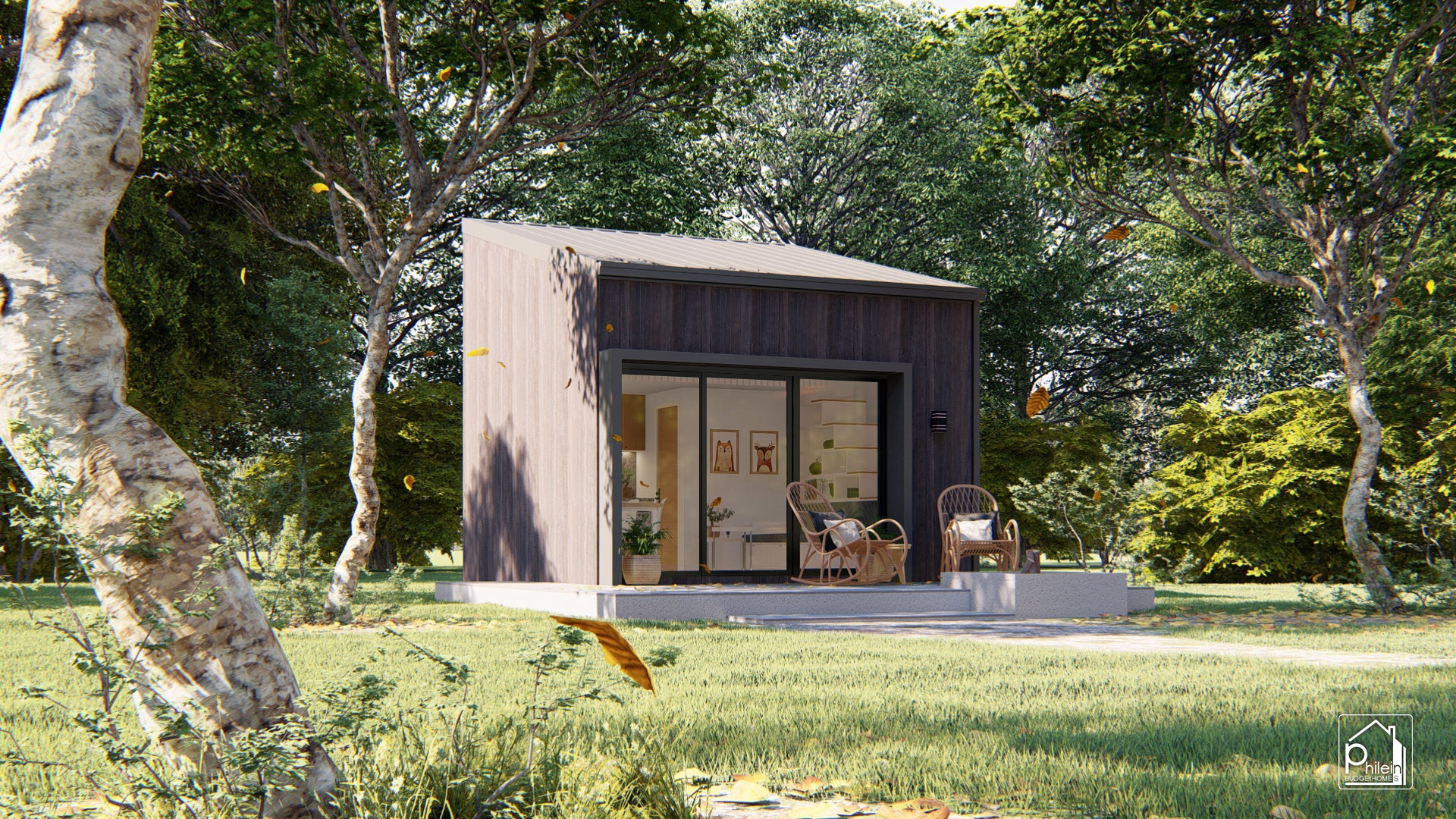 Lone 2.0 Layout Kit | 30sqm Simple Cabin in the Woods Floor Plan & Elevations (Digital Download)