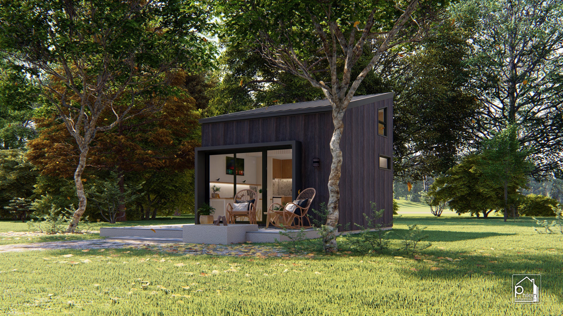 Lone 2.0 Layout Kit | 30sqm Simple Cabin in the Woods Floor Plan & Elevations (Digital Download)