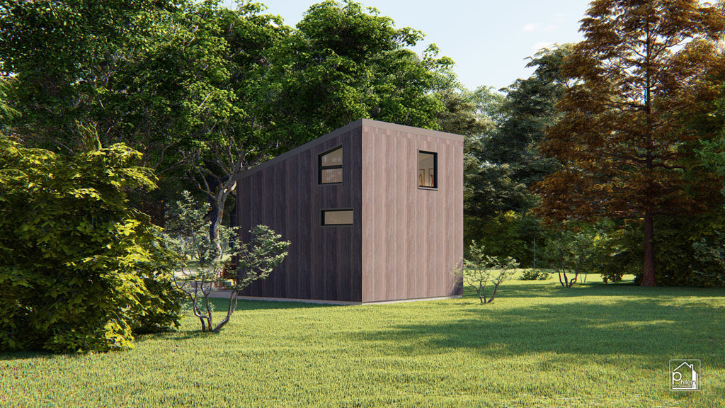 Lone 2.0 Layout Kit | 30sqm Simple Cabin in the Woods Floor Plan & Elevations (Digital Download)