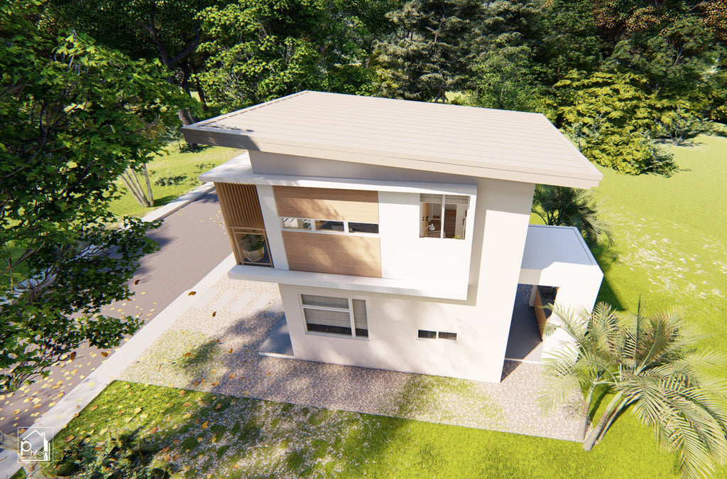 Pearl Layout Kit | 2 Bedroom House Design Floor Plan & Elevations (Digital Download)