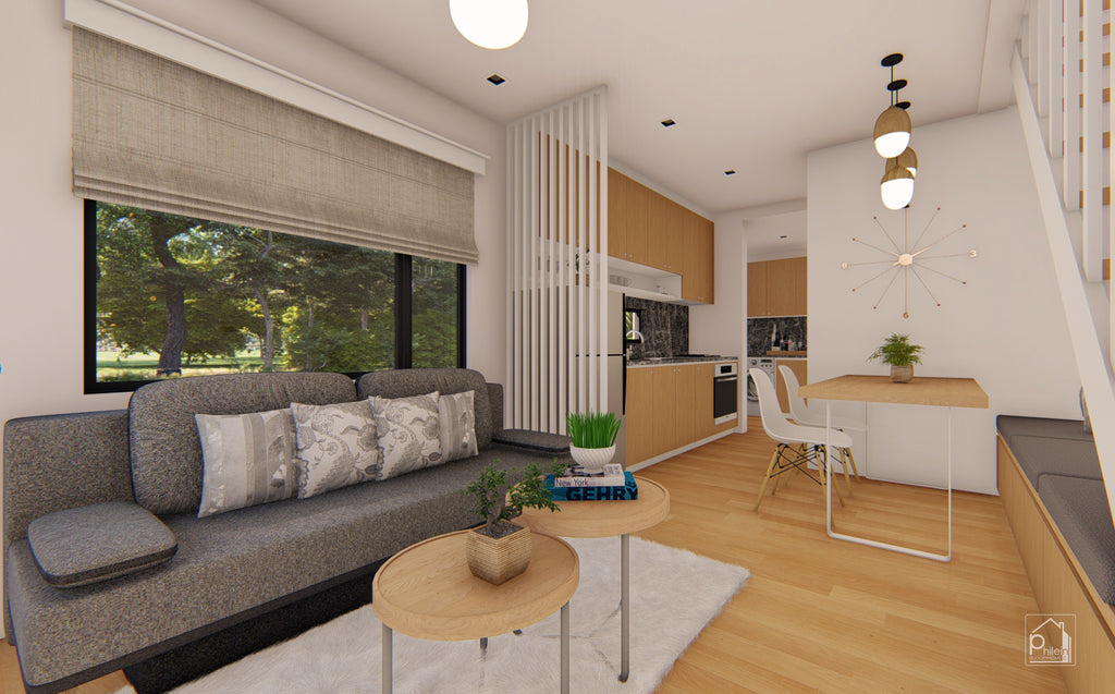 Pearl 2.0 Layout Kit | Small House Design: 3 Bedroom, 60 square meter Floor Plan & Elevations  (Digital Download)