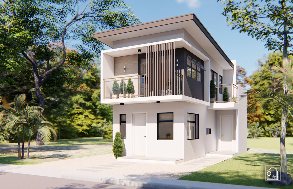 Pearl 3.0 Basic Kit | 71sqm  Modern Two-Story Small House Design Floor Plan (Digital Download)