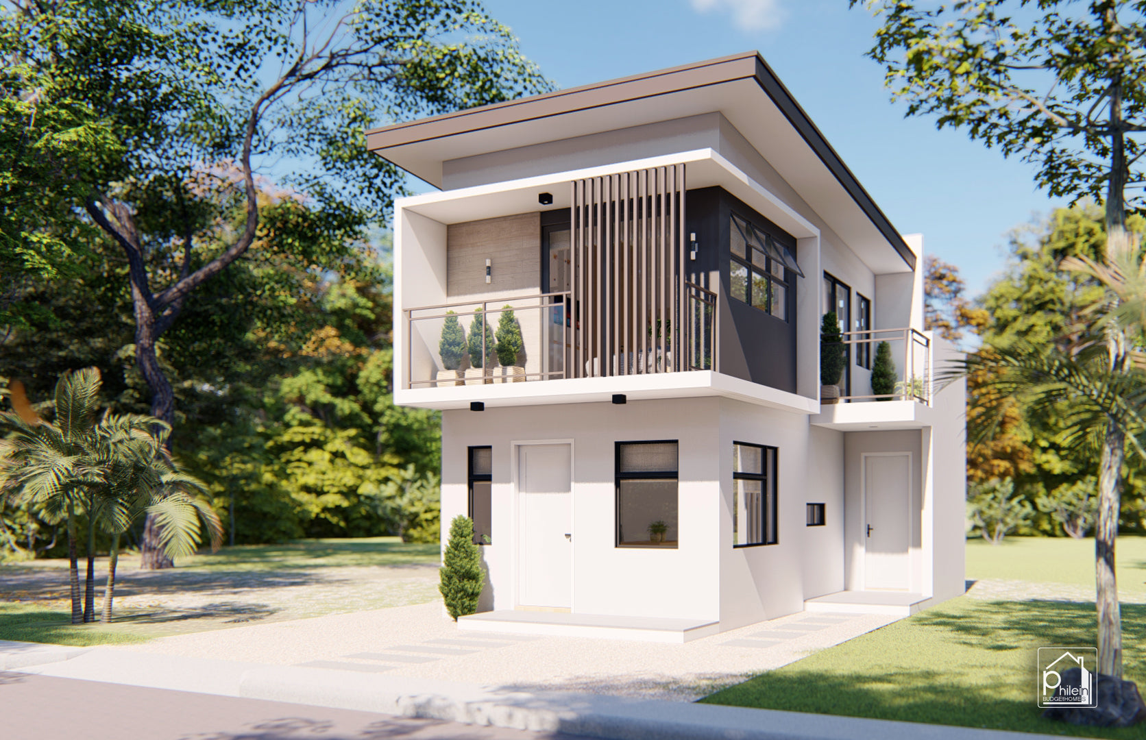 Pearl 3.0 Basic Kit | 71sqm  Modern Two-Story Small House Design Floor Plan (Digital Download)