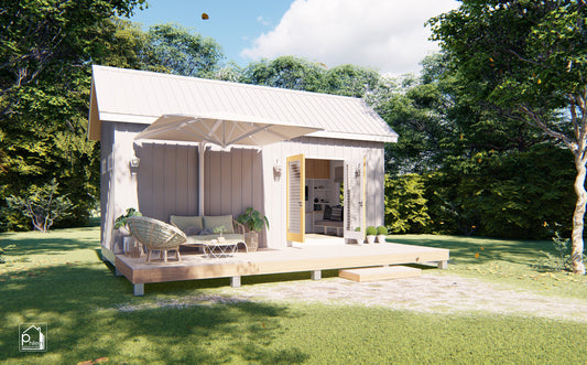 Agate Basic Kit | 29sqm Tiny House Plan 3 X 7meters (Digital Download)