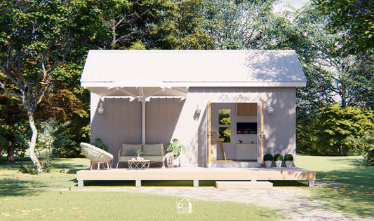 Agate Basic Kit | 29sqm Tiny House Plan 3 X 7meters (Digital Download)