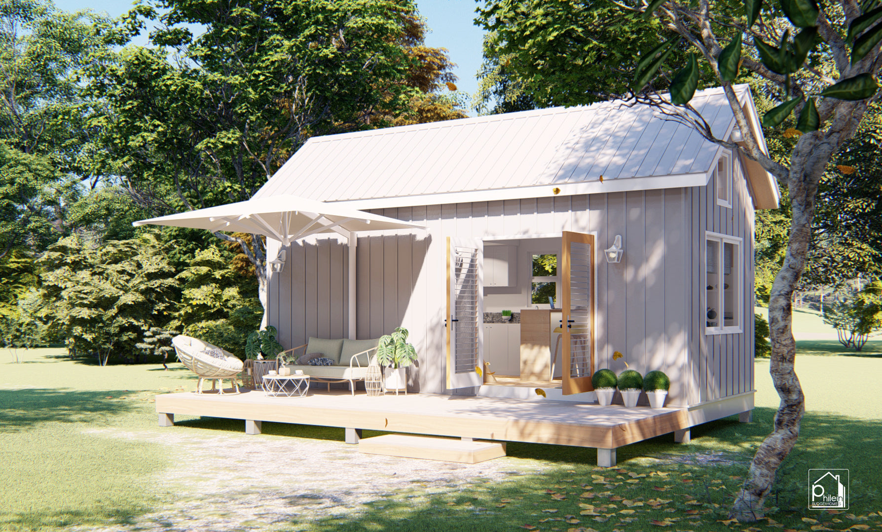 Agate Basic Kit | 29sqm Tiny House Plan 3 X 7meters (Digital Download)