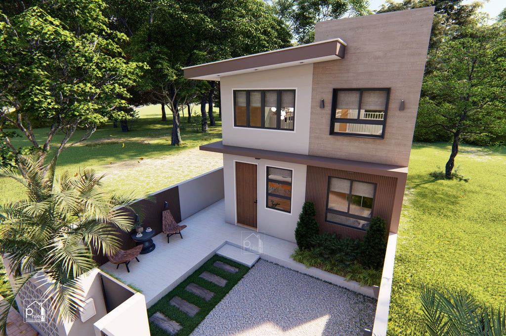 Ruby Basic Kit | 42sqm Small & Simple 2 Bedroom House Design Floor Plan (Digital Download)