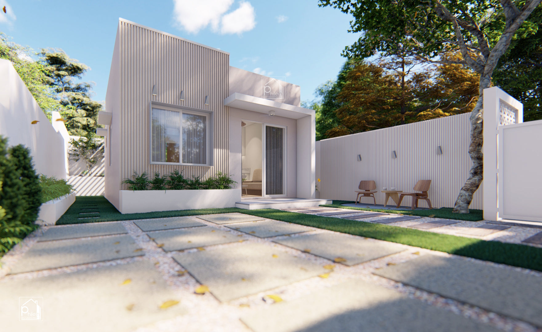 Sapphire Basic Kit | Tiny but Stunning! 27 sqm Minimalist Home with Outdoor Patio, Floor Plan (Digital Download)