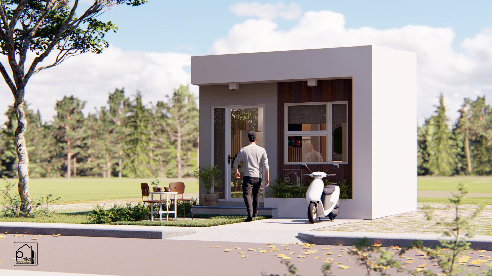 Garnet Basic Kit | 4 x 4 meters One Bedroom Small House Floor Plan (DIGITAL DOWNLOAD)