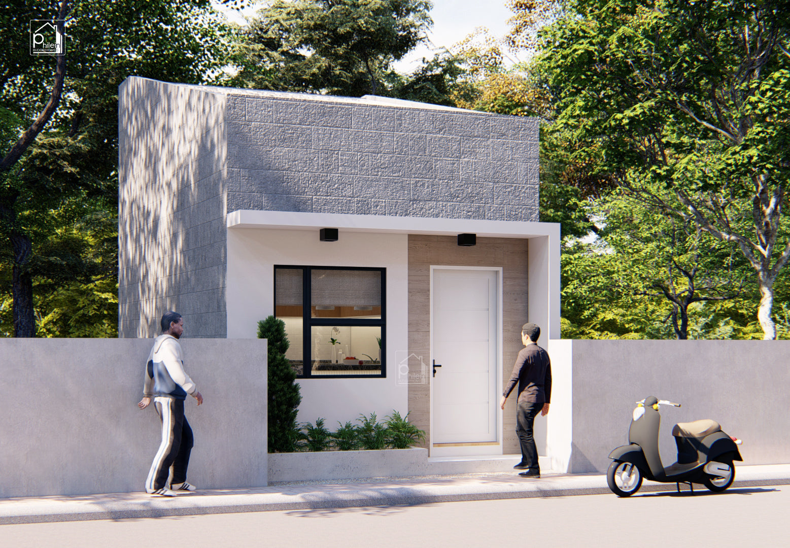 Opal Basic Kit | 4x6 meters Simple House Design for Small Lots Floor Plan (Digital Download)