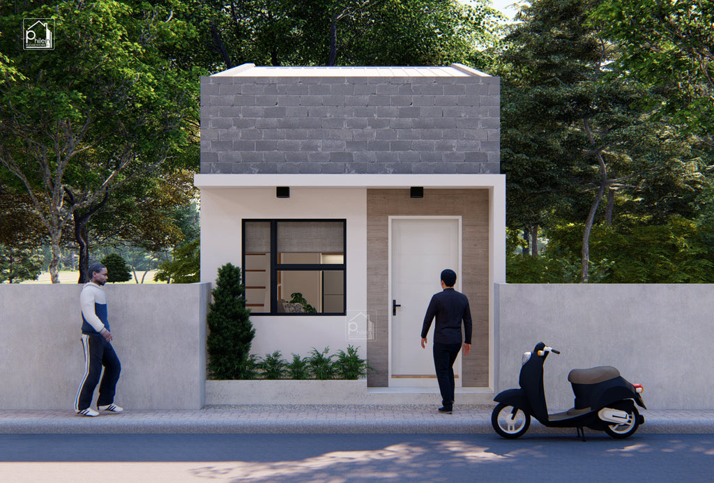 Opal Layout Kit | 4x6 meters Simple House Design for Small Lots Floor Plan & Elevations (Digital Download)