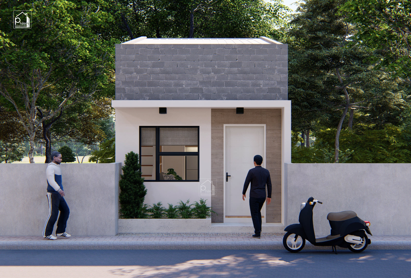 Opal Basic Kit | 4x6 meters Simple House Design for Small Lots Floor Plan (Digital Download)