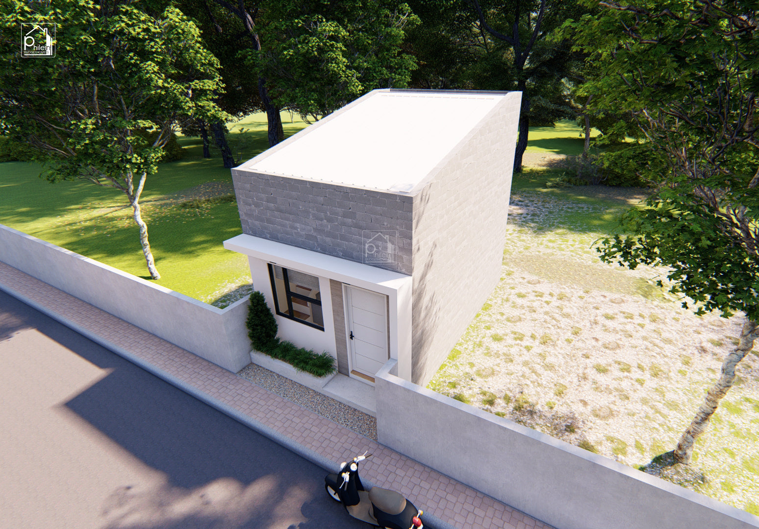 Opal Basic Kit | 4x6 meters Simple House Design for Small Lots Floor Plan (Digital Download)