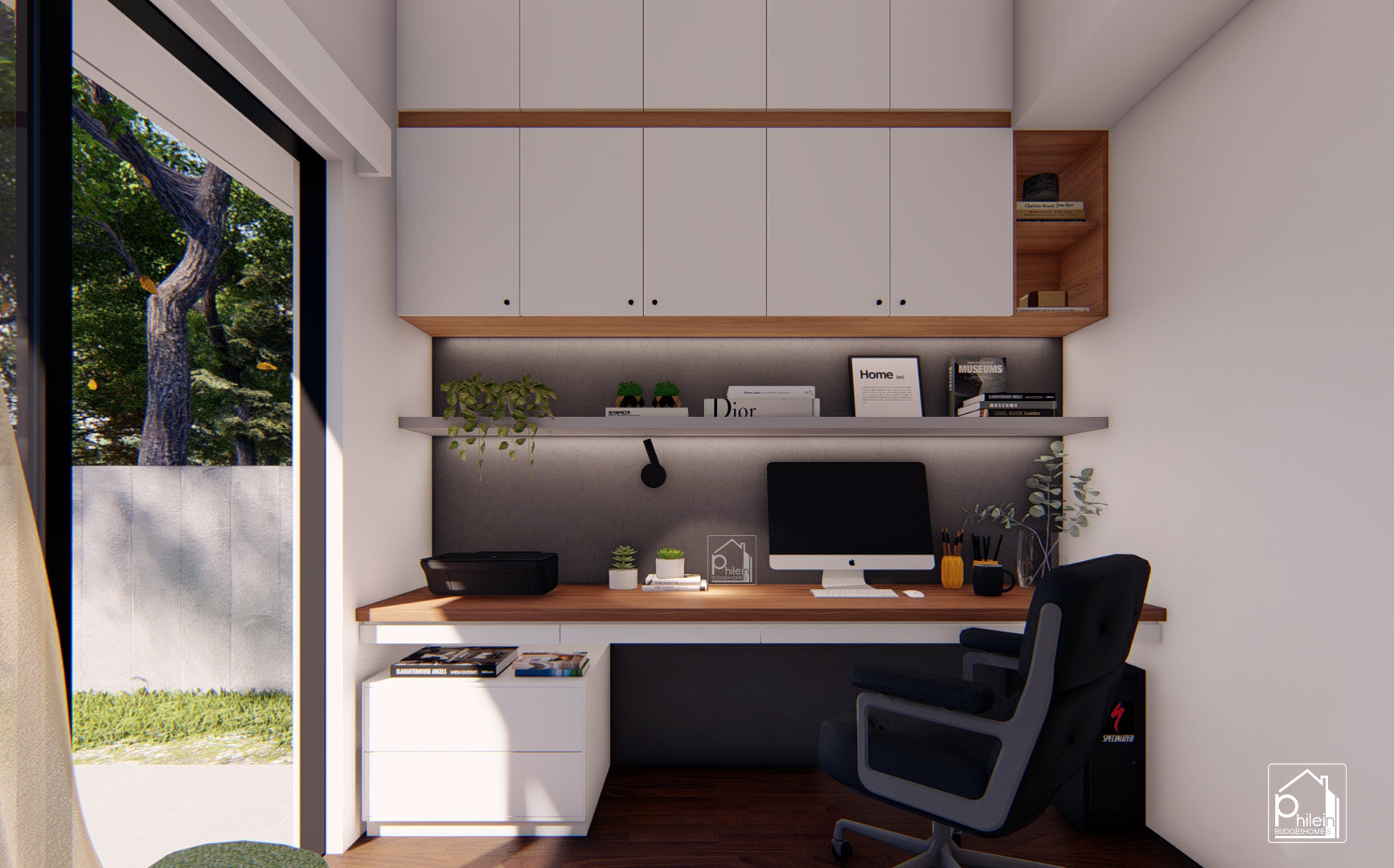 Zircon 2.0 Basic Kit | Modern Backyard Office Design with Loft Bed, Floor Plan (Digital Download)