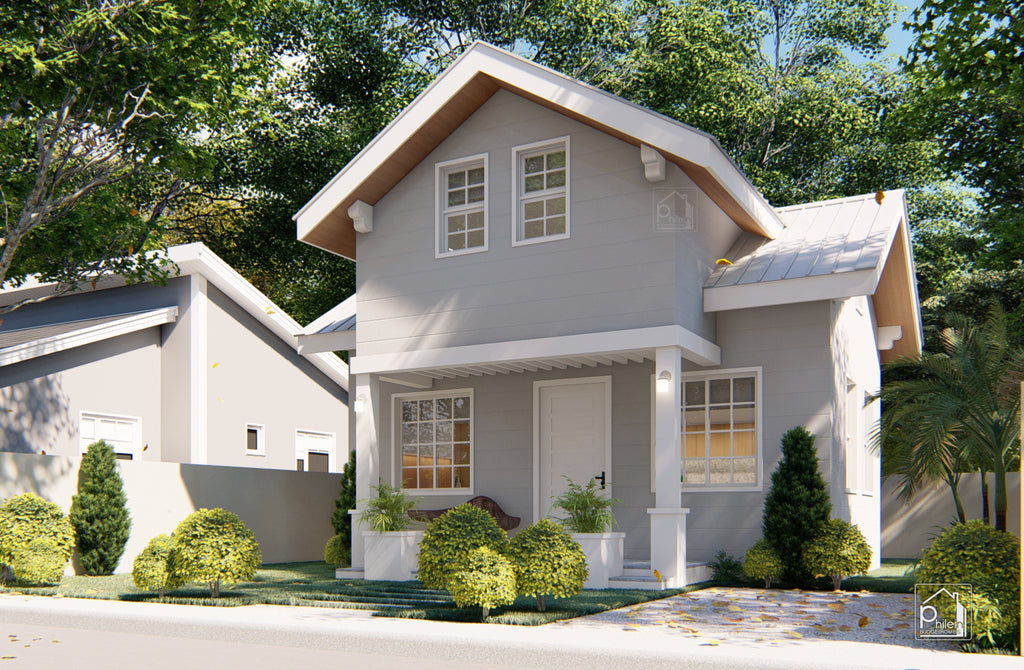 Emerald Basic Kit | 49sqm Two Bedroom House with Attic Floor Plan (DIGITAL DOWNLOAD)