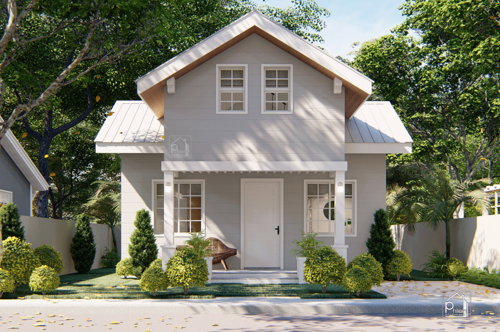 Emerald Basic Kit | 49sqm Two Bedroom House with Attic Floor Plan (DIGITAL DOWNLOAD)