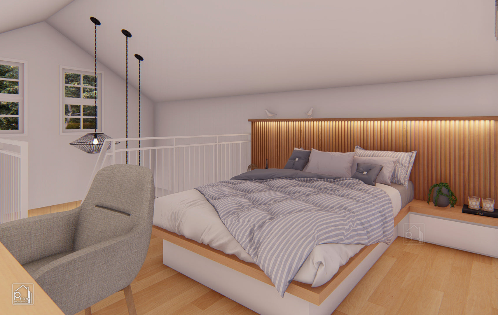 Emerald Basic Kit | 49sqm Two Bedroom House with Attic Floor Plan (DIGITAL DOWNLOAD)