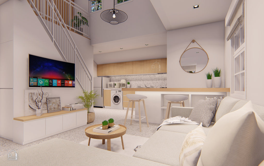 Emerald Basic Kit | 49sqm Two Bedroom House with Attic Floor Plan (DIGITAL DOWNLOAD)