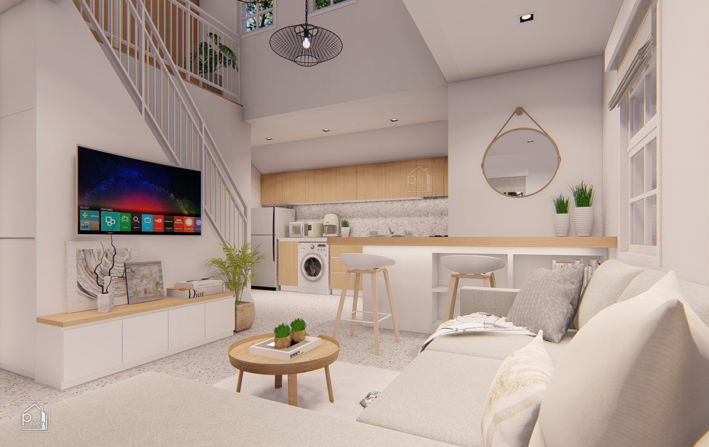 Emerald Basic Kit | 49sqm Two Bedroom House with Attic Floor Plan (DIGITAL DOWNLOAD)
