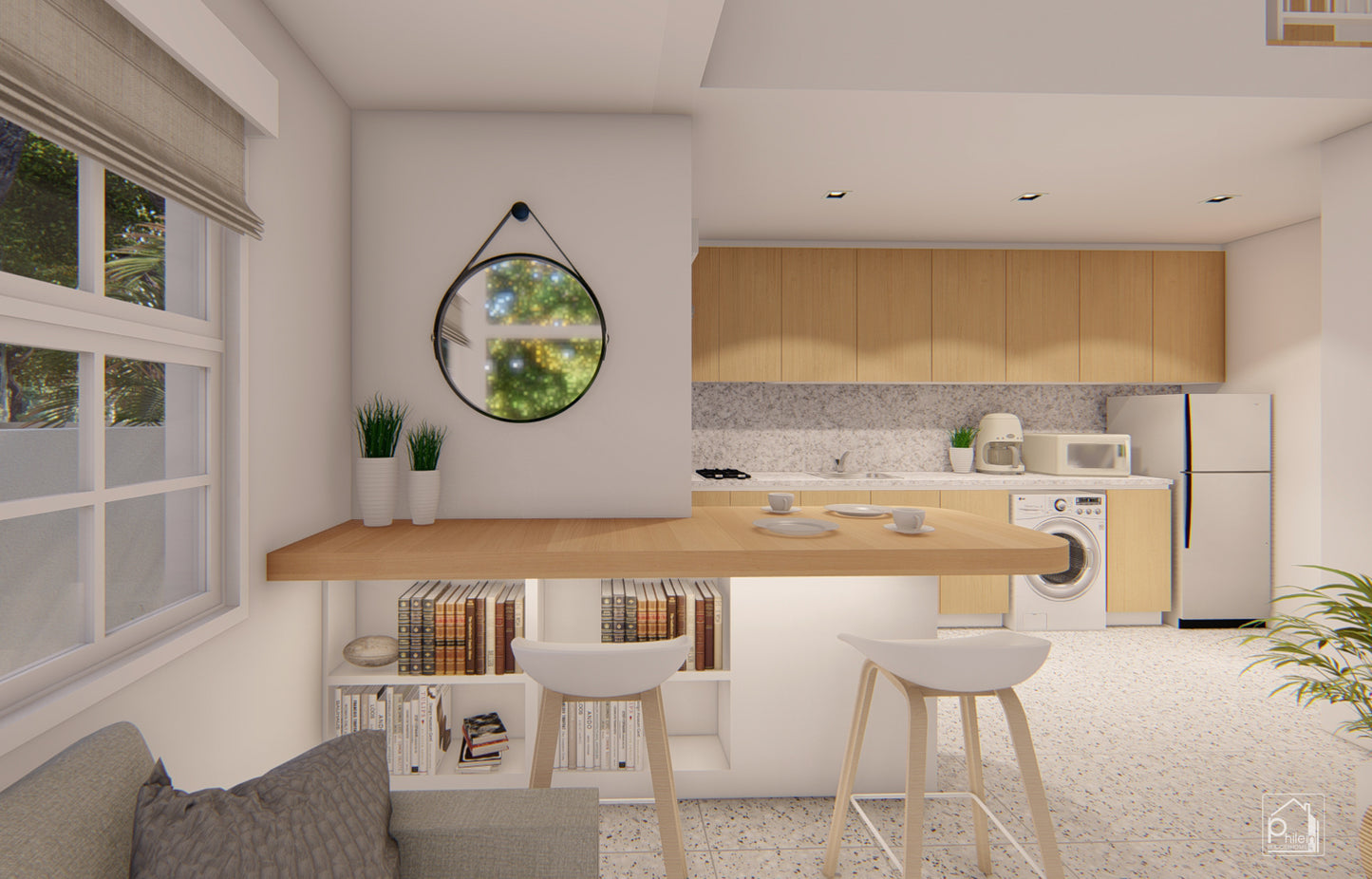 Emerald 2.0 Layout Kit | 58sqm Two Bedroom House with Attic Floor Plan & Elevations (DIGITAL DOWNLOAD)