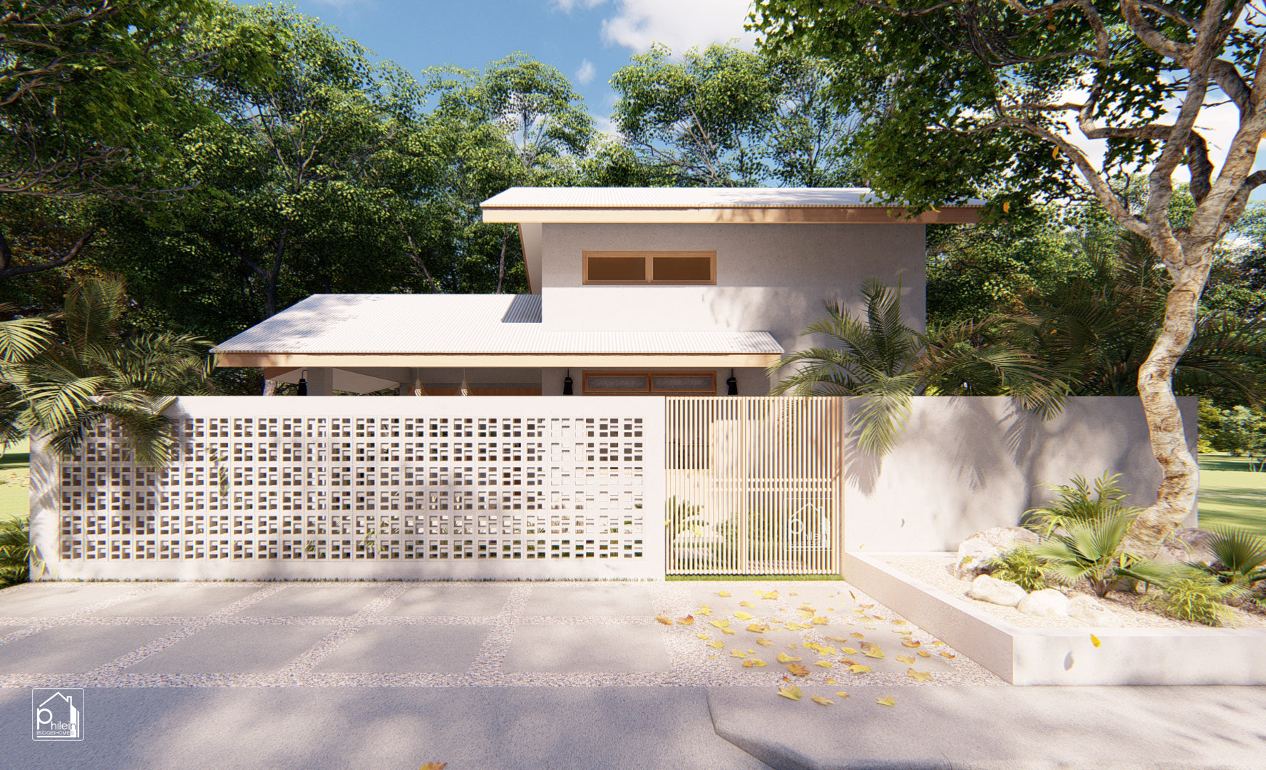 Cecil 3.0 Layout Kit | 2 BEDROOM FARMHOUSE DESIGN FLOOR PLAN & ELEVATION (DIGITAL DOWNLOAD)