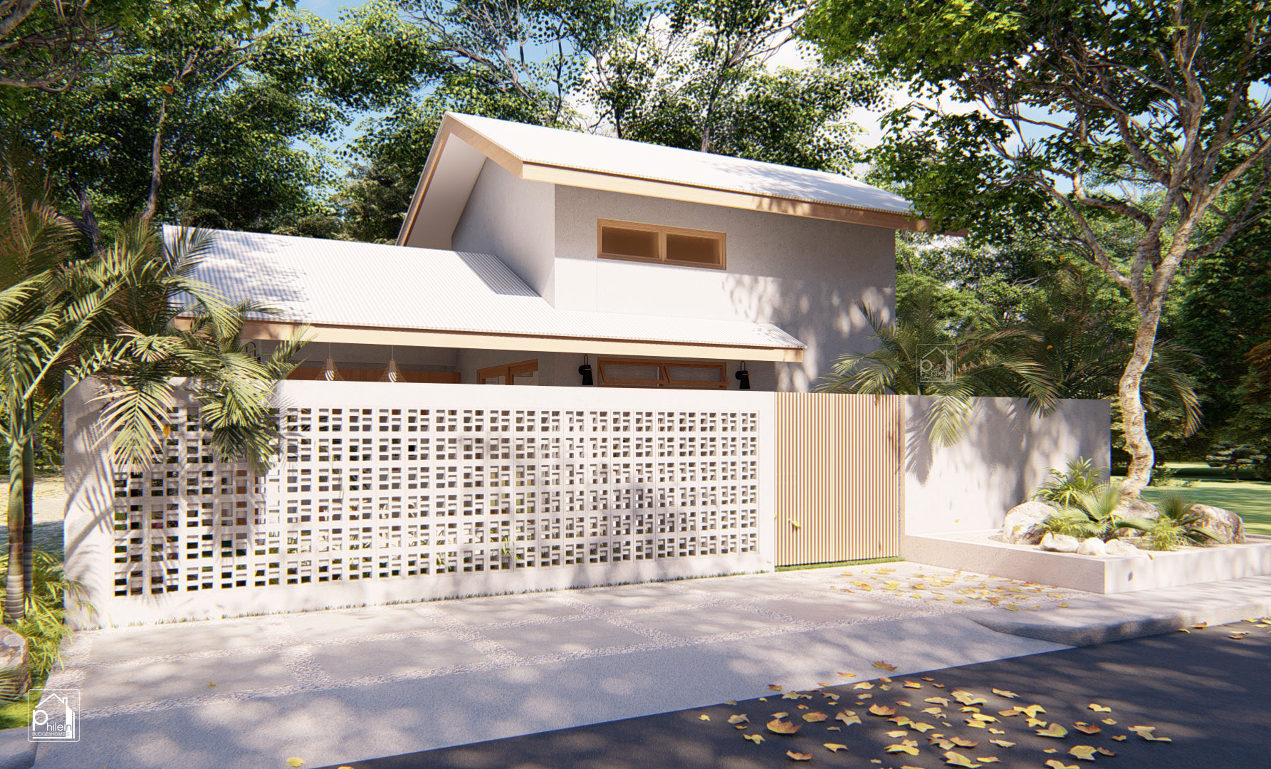 Cecil 3.0 Layout Kit | 2 BEDROOM FARMHOUSE DESIGN FLOOR PLAN & ELEVATION (DIGITAL DOWNLOAD)