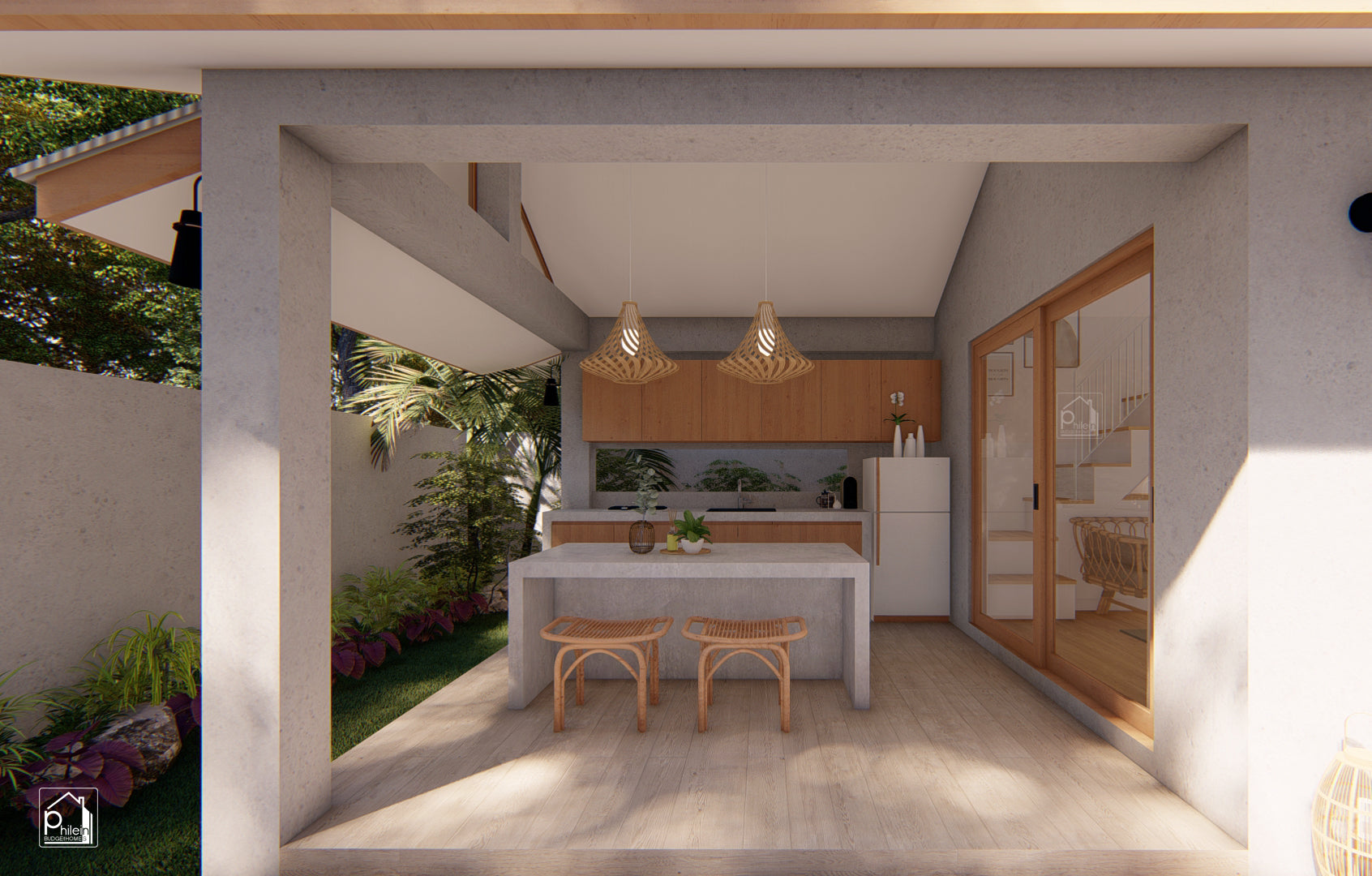 Cecil 3.0 Layout Kit | 2 BEDROOM FARMHOUSE DESIGN FLOOR PLAN & ELEVATION (DIGITAL DOWNLOAD)