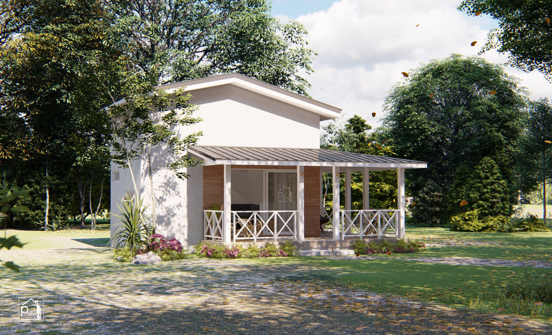 Delia Basic Kit | 35sqm Simple Tiny House with Loft, Floor Plan (Digital Download)